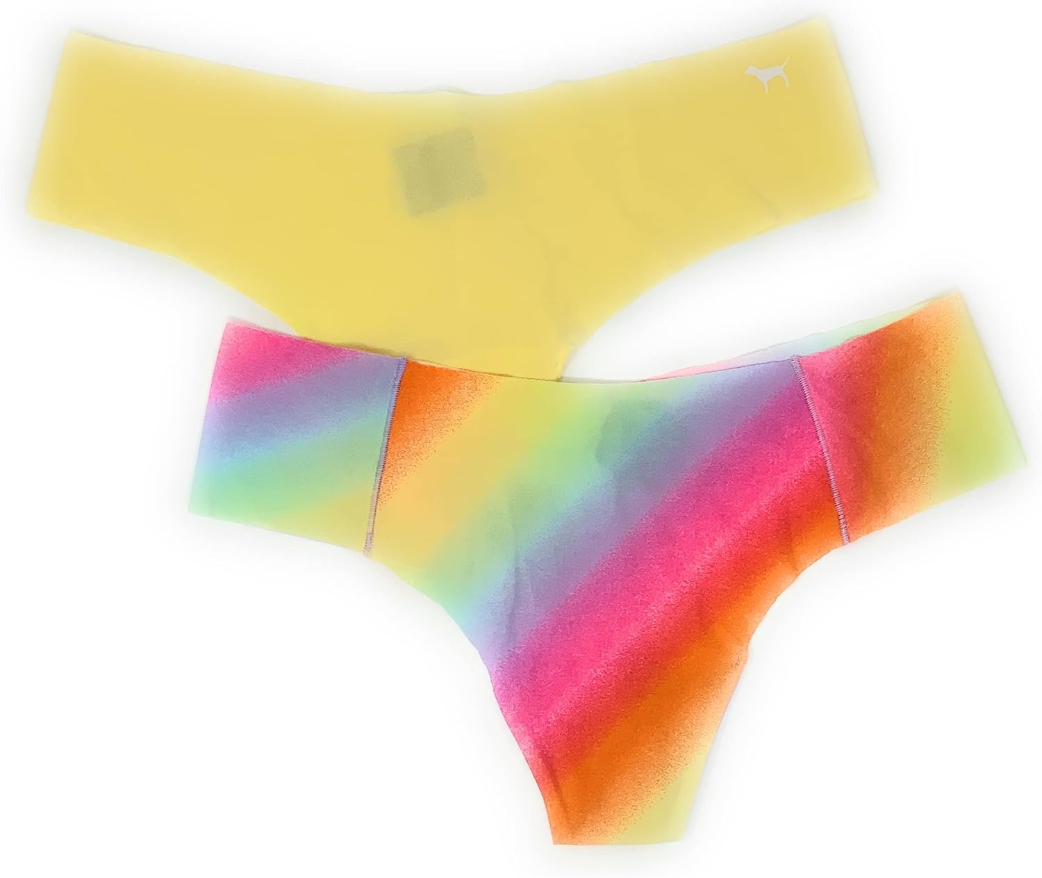 

Victoria's Secret Pink трусики-стринги No-Show, набор из 2 штук, Sunshine & Rainbow