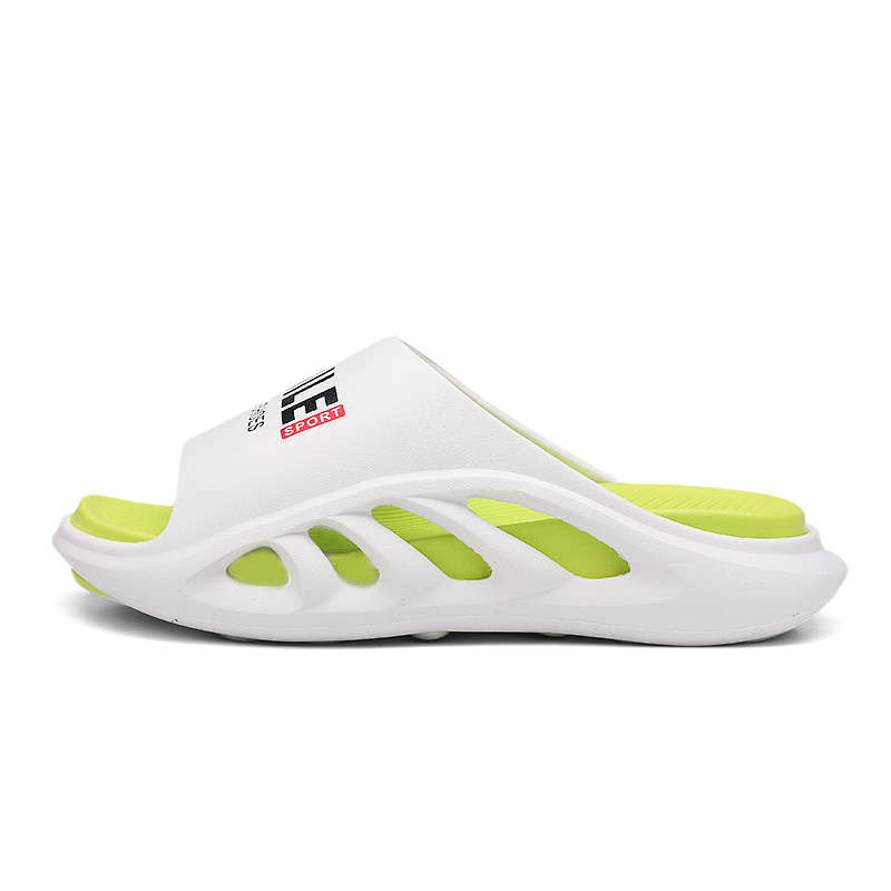 

NANJIREN Бесшумные, устойчивые к запаху и истиранию тапочки-слипоны унисекс бело-зеленые, цвет White Green