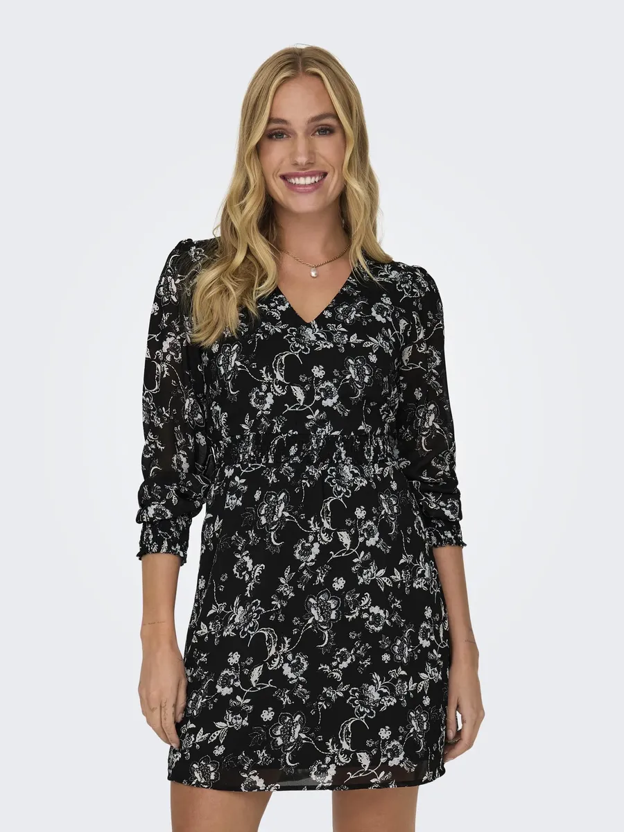 

Only мини-платье "ONLVANESSA L/S SHORT DRESS CS PTM", черный