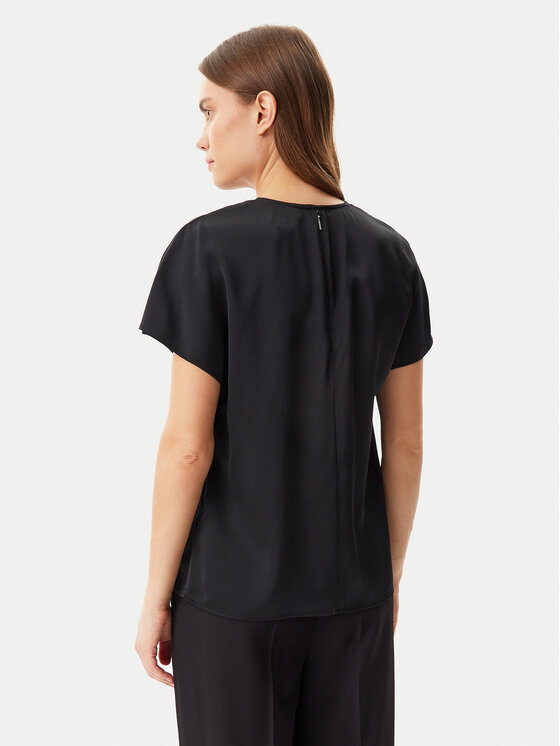 Блузка обычного кроя K20K208191 Calvin Klein, черный — фото 3