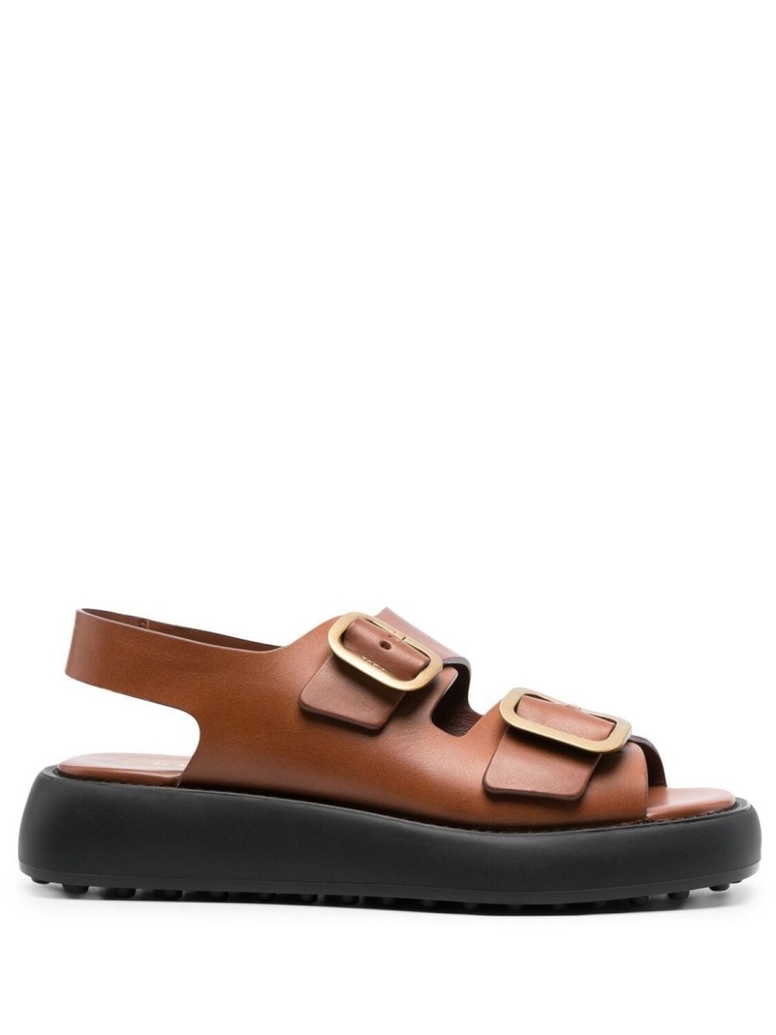 

Tod's сандалии с пряжками, коричневый
