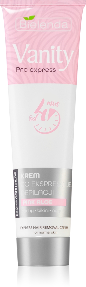 

Крем для депиляции Vanity Pro Express для рук, подмышек и линии бикини для чувствительной кожи Bielenda, pink aloe 75 мл