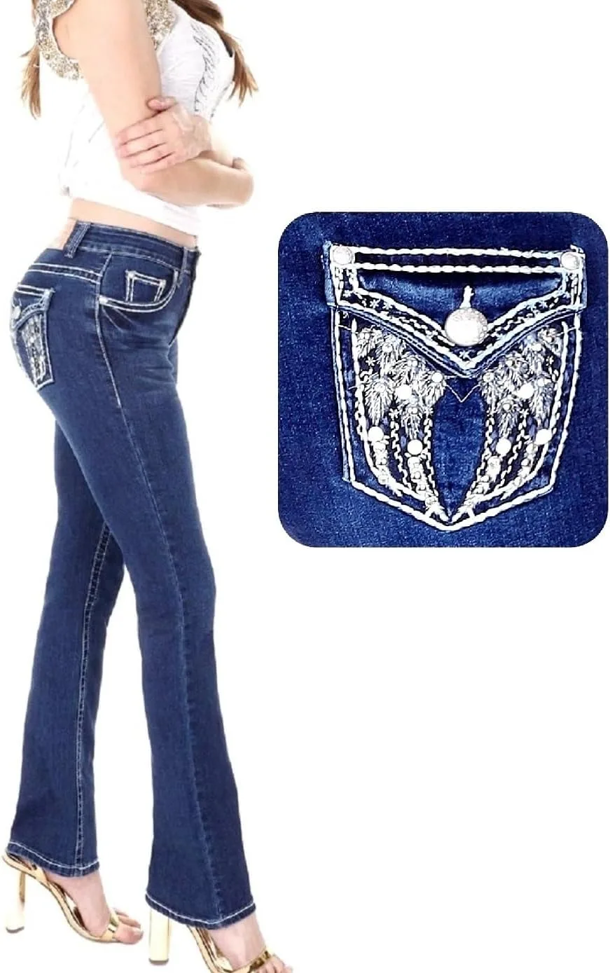 

Джинсы Jack David Bootcut с пайетками