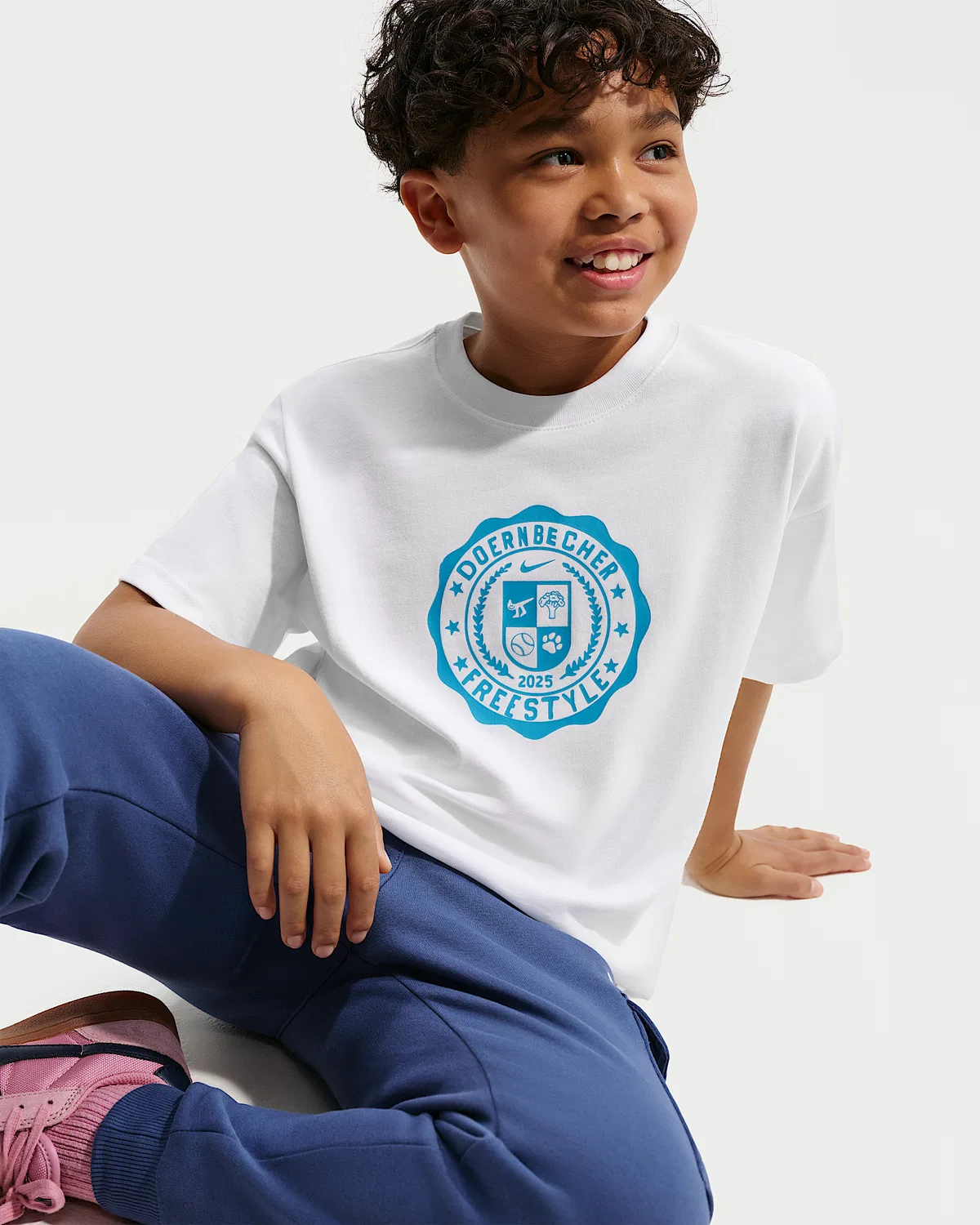 Детская футболка Max90 Nike Club x Doernbecher Freestyle, White — фото 3
