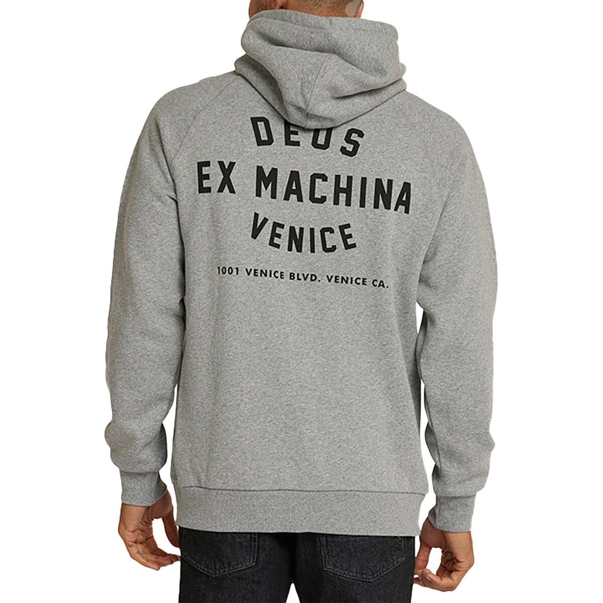 

Винтажный худи с принтом Deus Ex Machina, серый