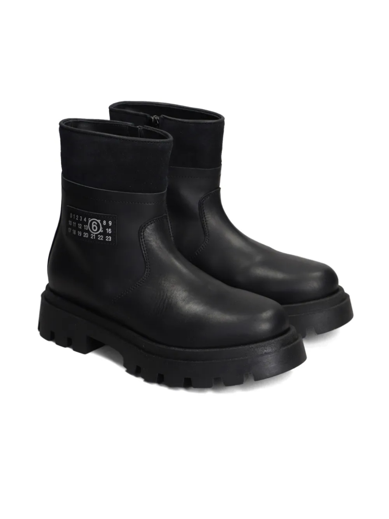 

MM6 Maison Margiela Детские кожаные ботильоны MM6 Maison Margiela Kids, черный