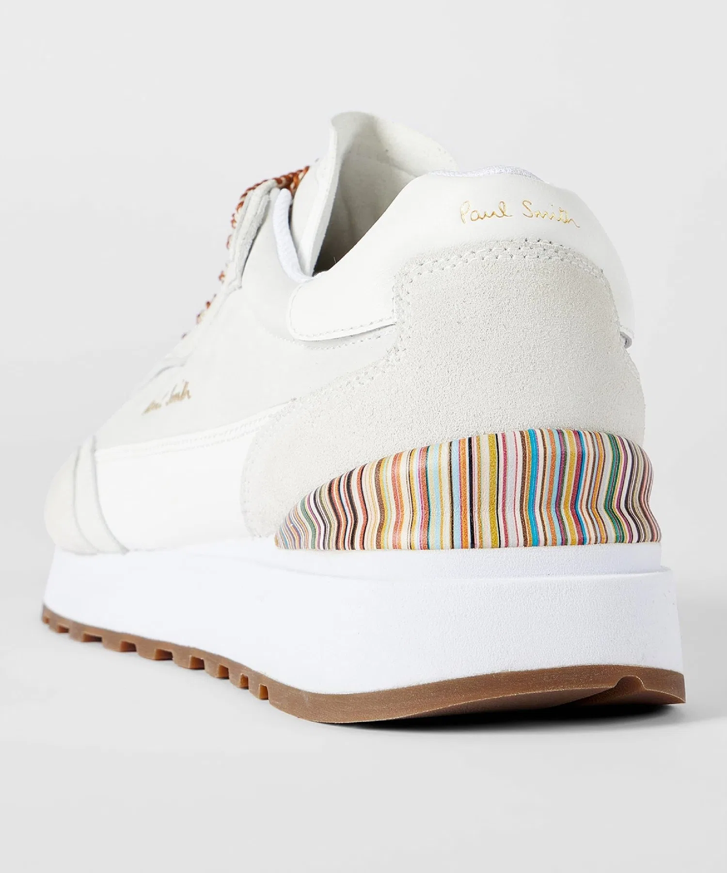 Мужские кожаные кроссовки Paul Smith Aston белые — фото 3