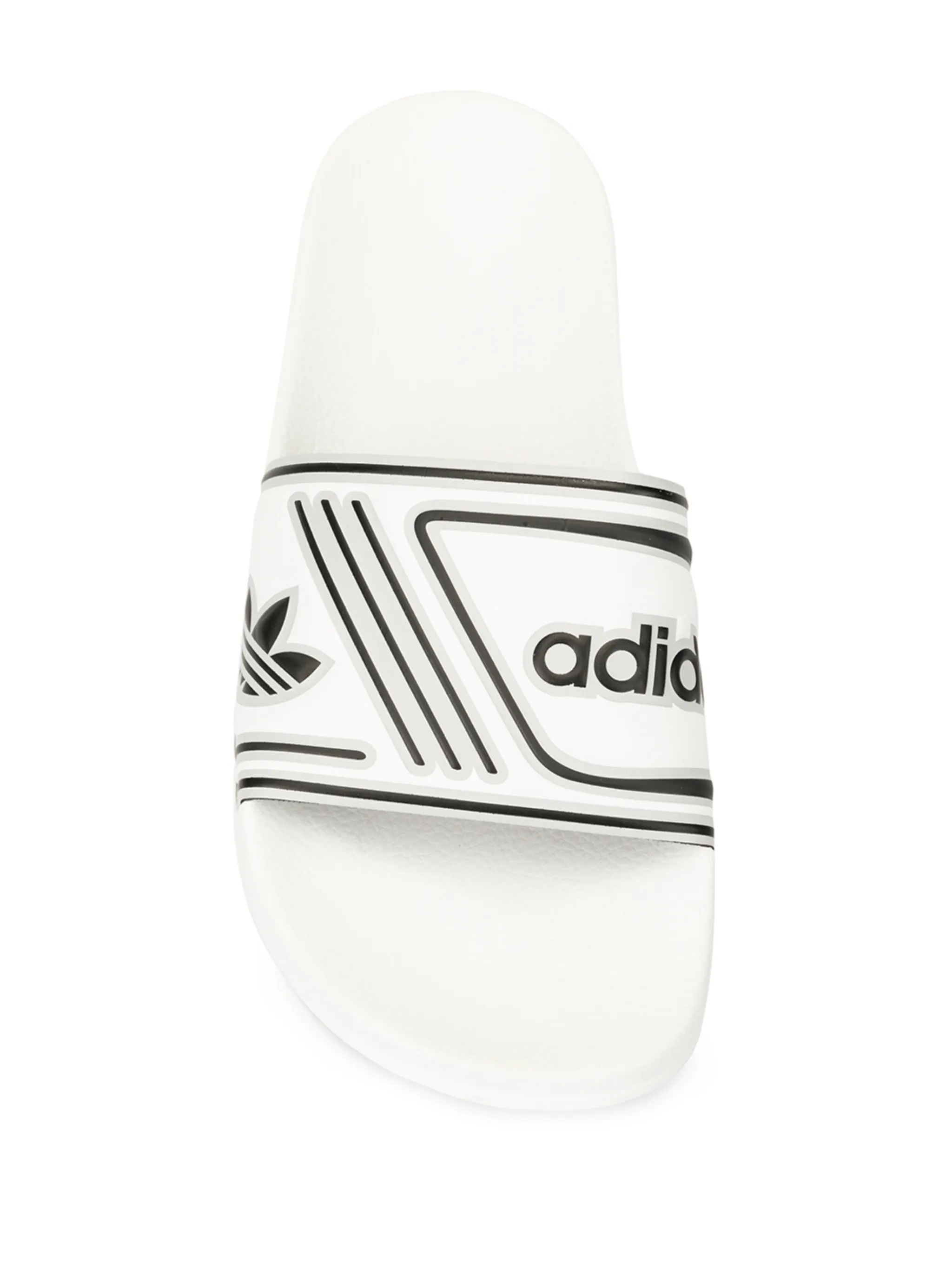 Шлепанцы с логотипом Adidas, белый — фото 2