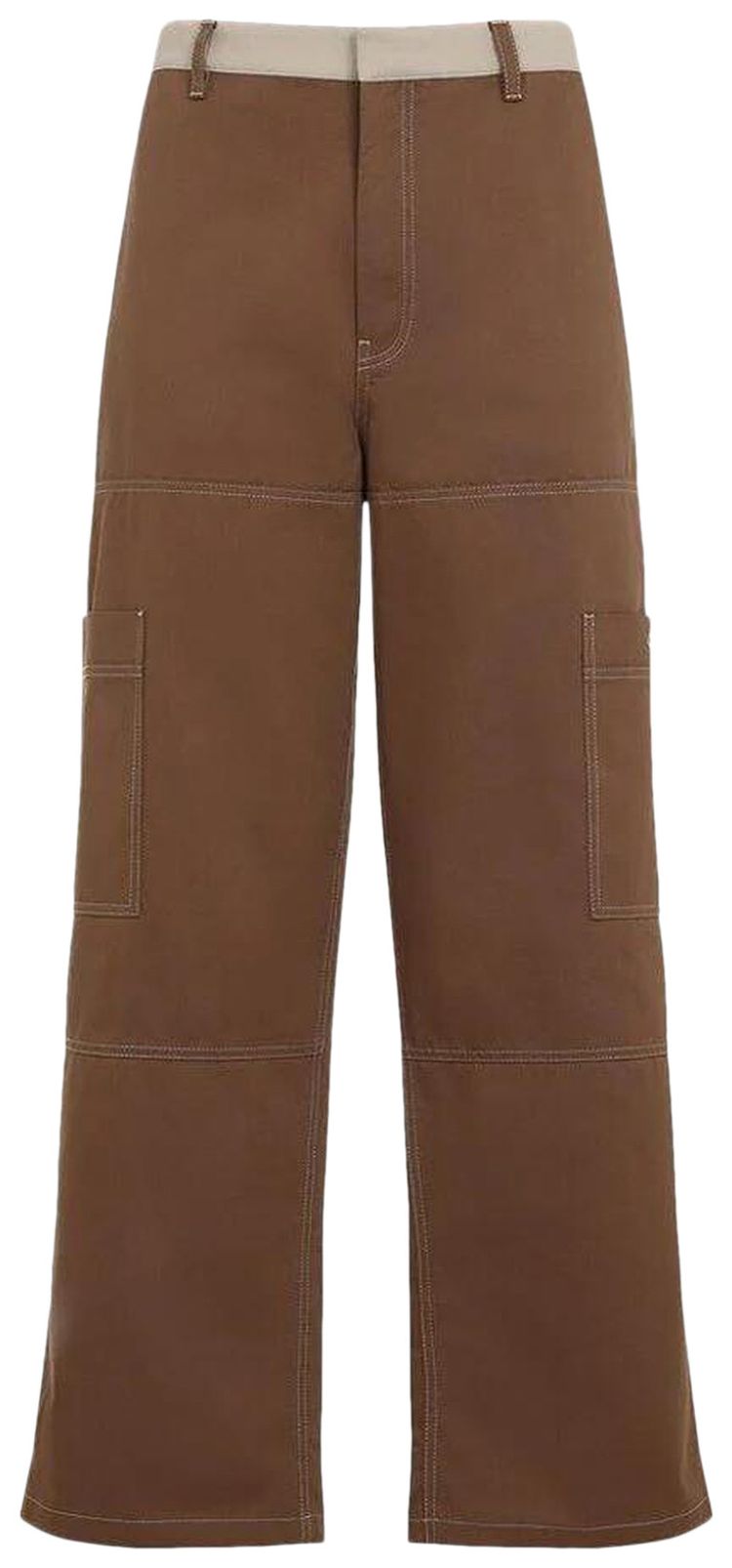 

Брюки Off-White Straight Cargo Pants 'Bison/Cream', кремовый