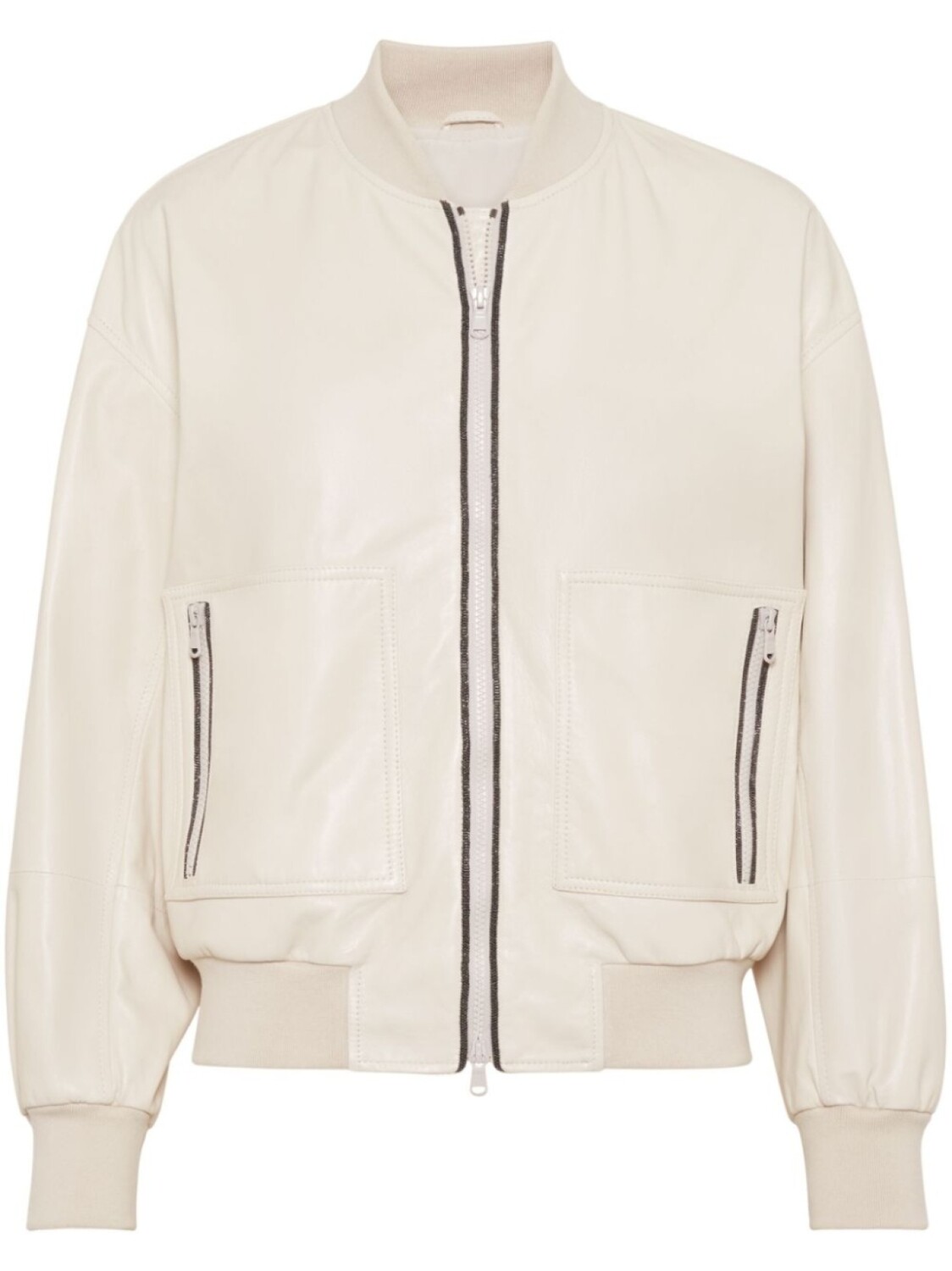 

Brunello Cucinelli куртка с декором Monili, нейтральный цвет