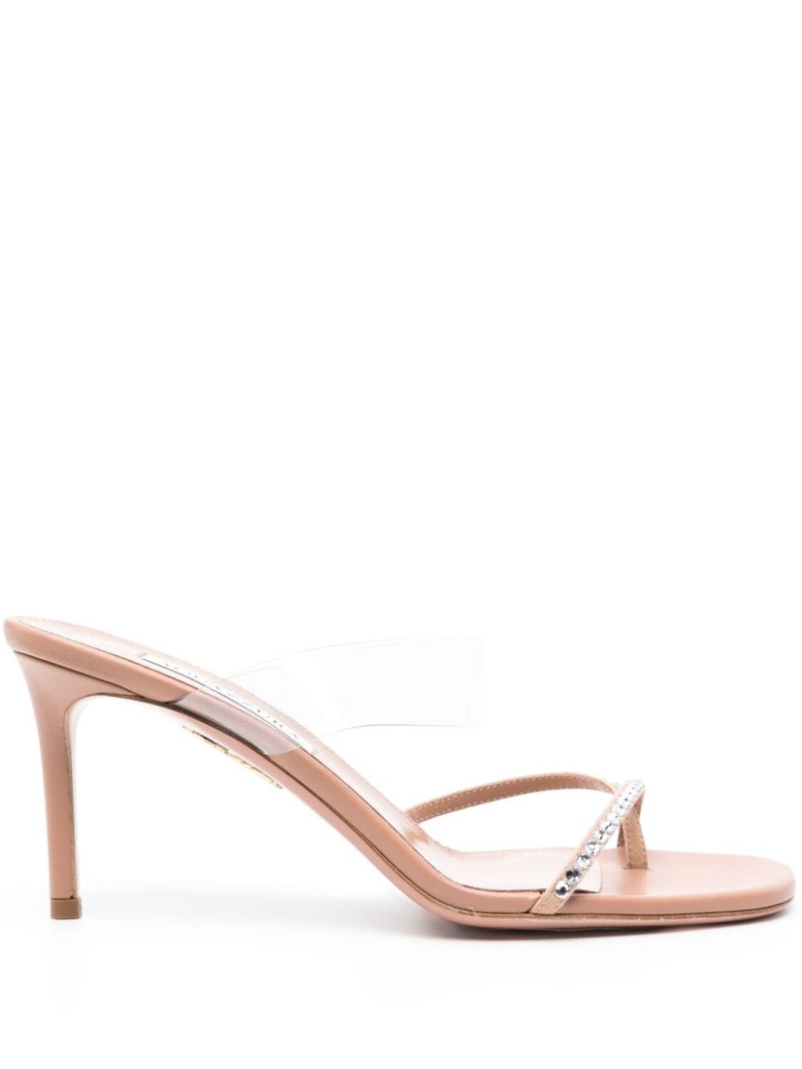 

Босоножки Movie Mule 75 Aquazzura, бежевый