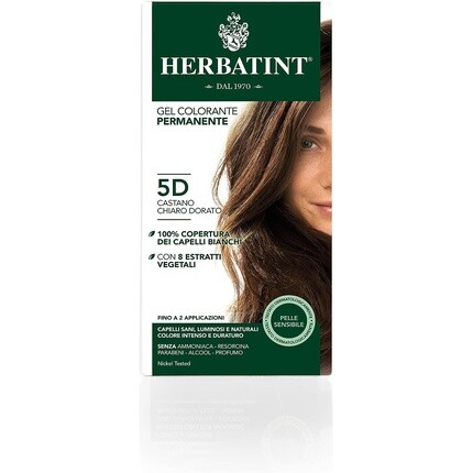 

Краска для волос Herbatint 5D Светло-золотистый каштан