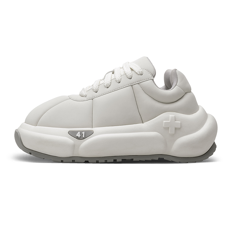 

2YE+ Толстые серии массивные ботинки с покрытием утепленные противоскользящие увеличивающие рост низкие скейтбордские унисекс белые белый, цвет White