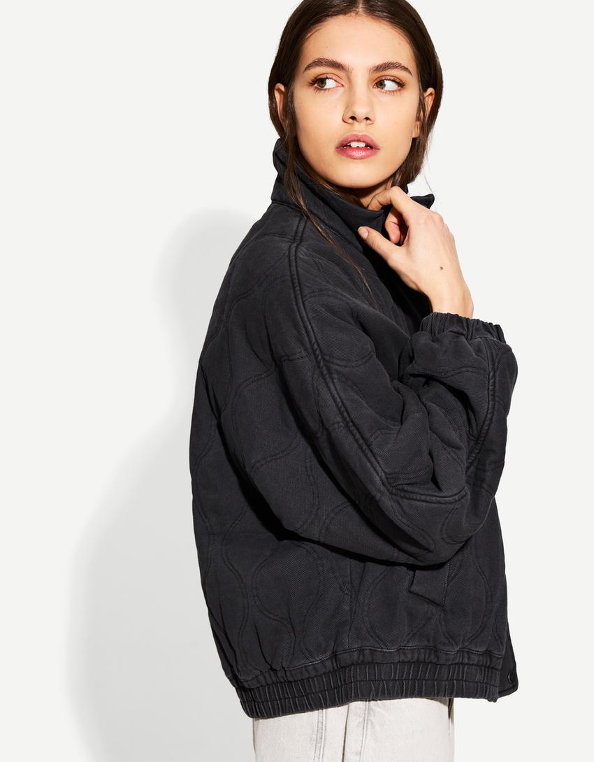 

Куртка-Пуховик Bershka, серый