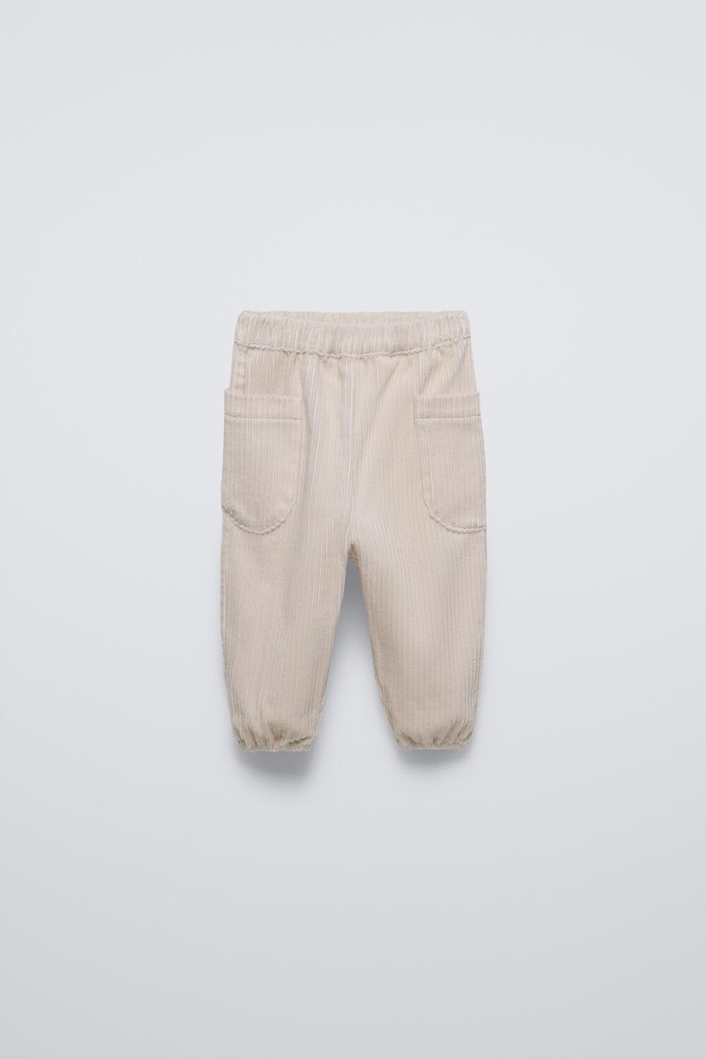 

Мешковые вельветовые брюки ZARA, серый