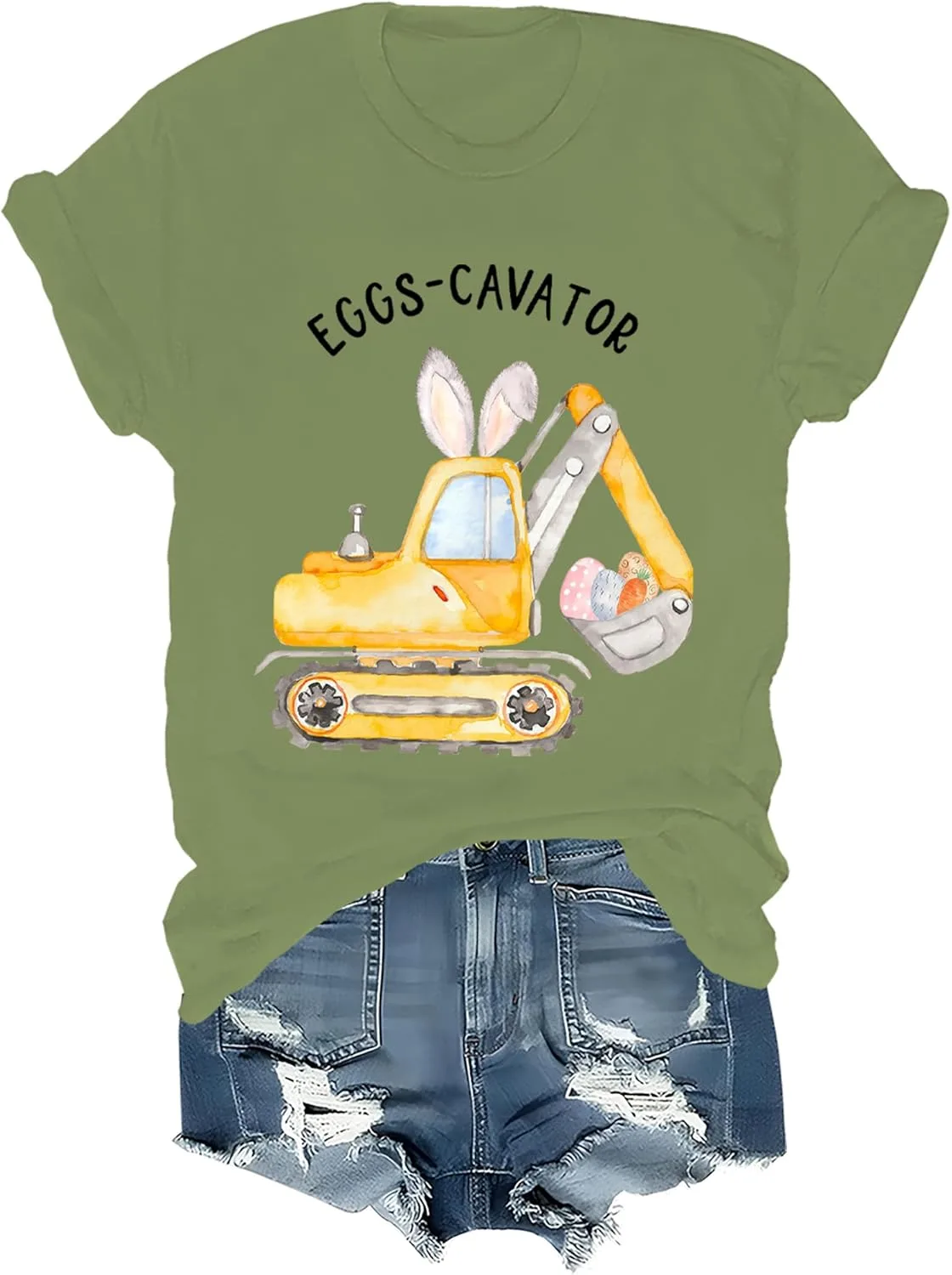 

Футболка Eggs-Cavator Construction Easter SOQROMS
