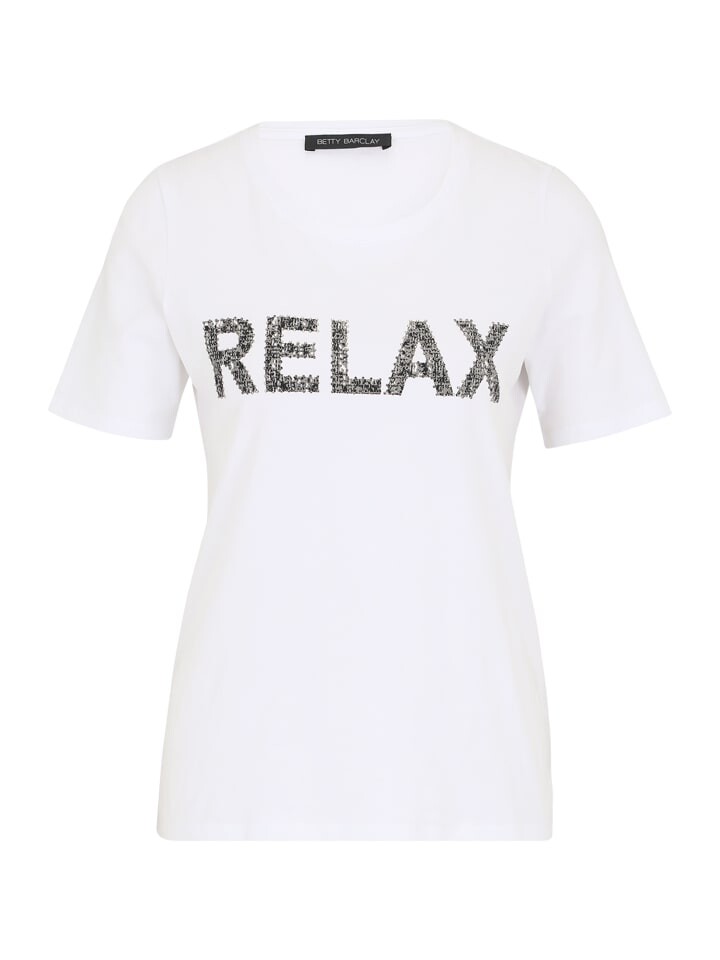 

Футболка Betty Barclay Basic Shirt mit Aufdruck, цвет Patch White/Grey