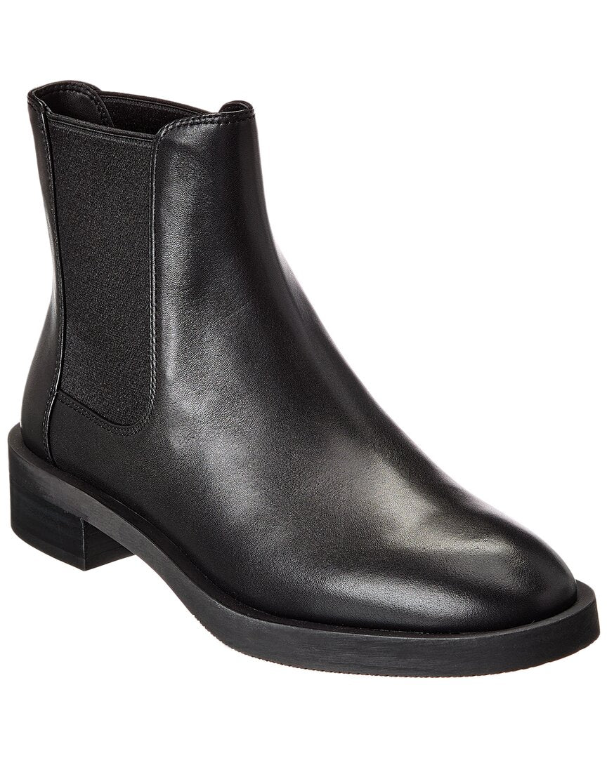 Stuart Weitzman Sondra Элегантные кожаные ботильоны, черный