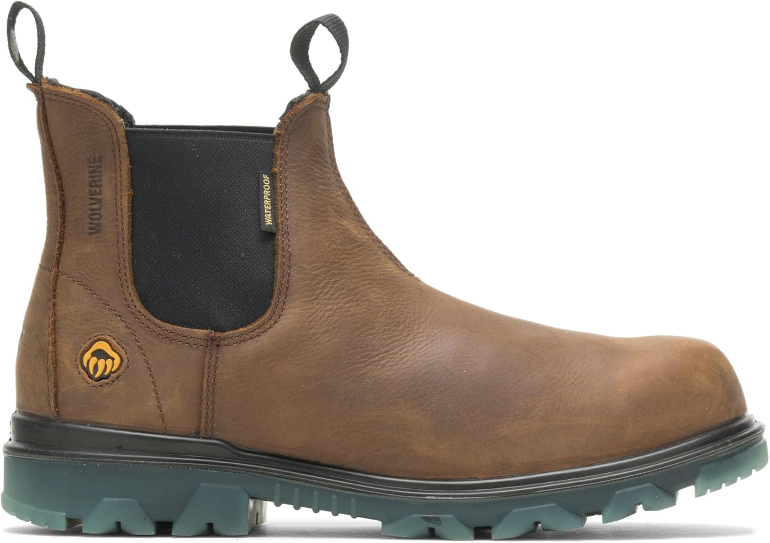 Мужские ботинки WOLVERINE I-90 с водонепроницаемым композитным носком, модель Romeo Slip-on, коричневые, размер 8.5 US Name ‎Wolverine, коричневый
