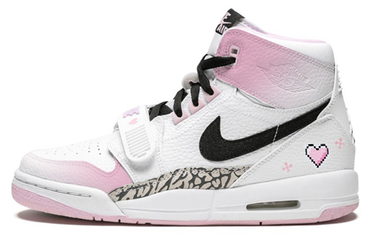 

Кроссовки JORDAN Legacy 312 Vintage Basketball Shoes Women's High-Top White Pink