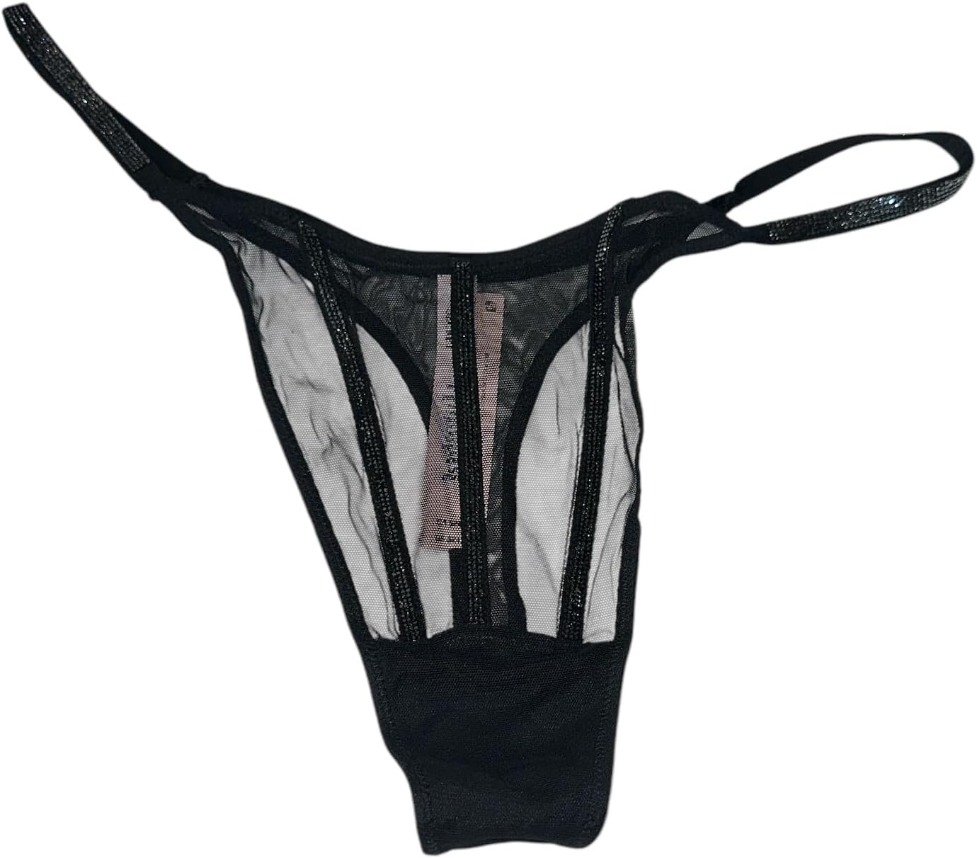 

Victoria's Secret Sheer Shine трусики-стринги цвет Black New, Black Shine