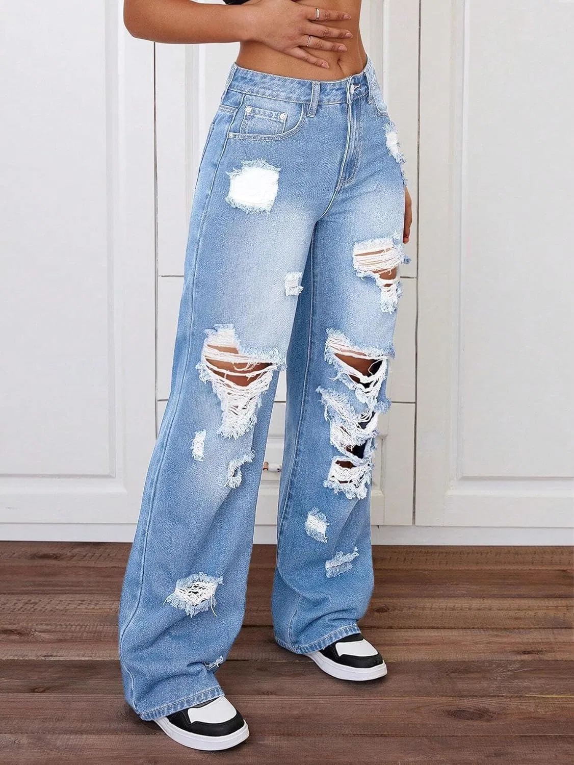 Джинсы Wide Leg, Women's Legendary, Light Wash — фото 3
