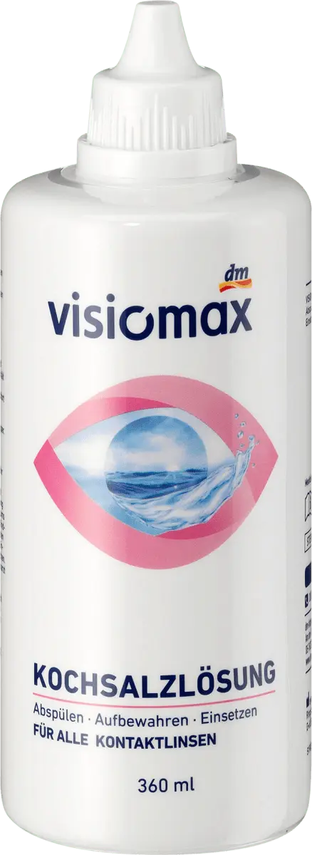 

Солевой раствор средства по уходу за контактными линзами 360 мл VISIOMAX