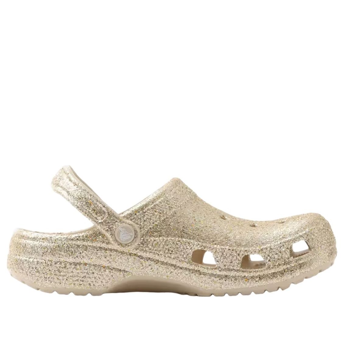 Классические массивные сабо Crocs с блестками, цвет «Песчаник» — фото 2