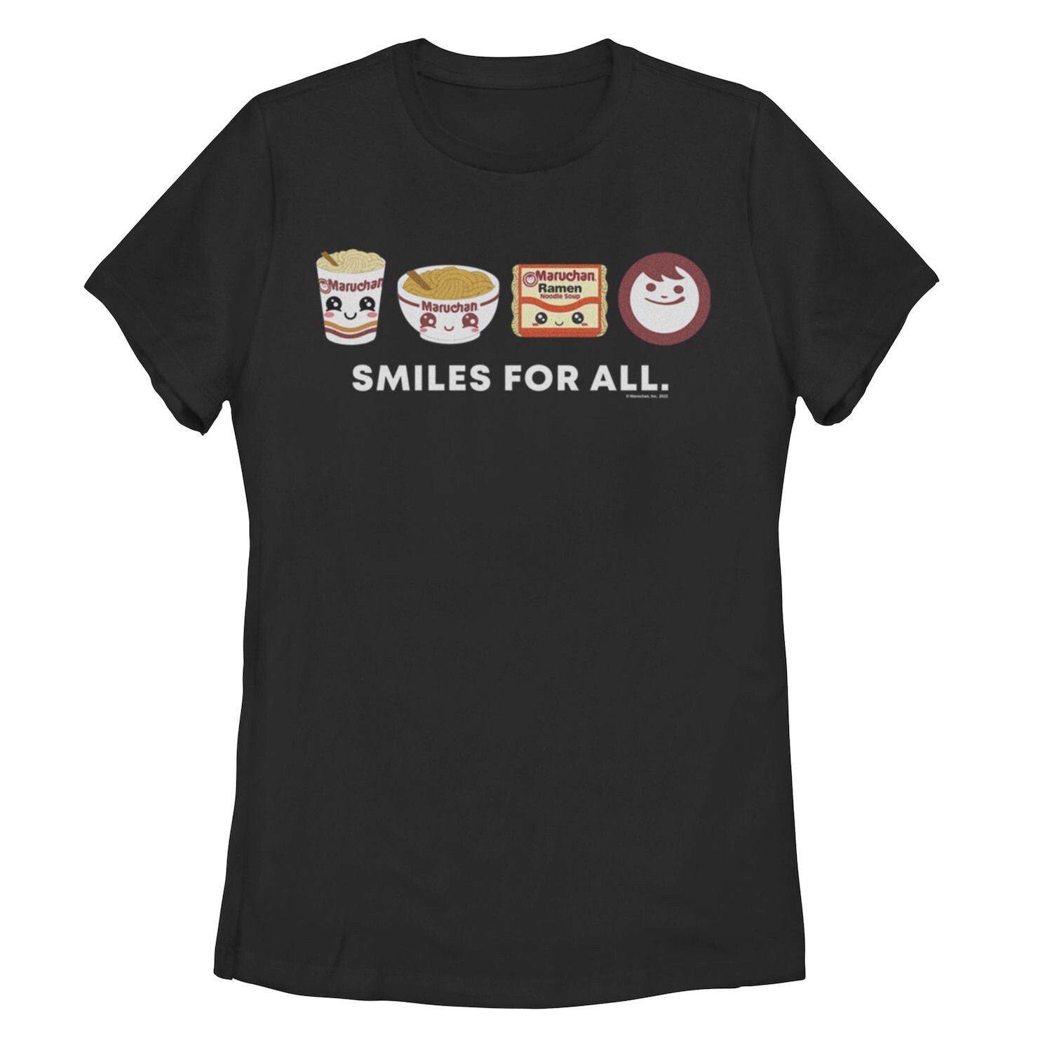 

Футболка Maruchan для юниоров с графическим логотипом в стиле чиби "Smiles For All" Licensed Character