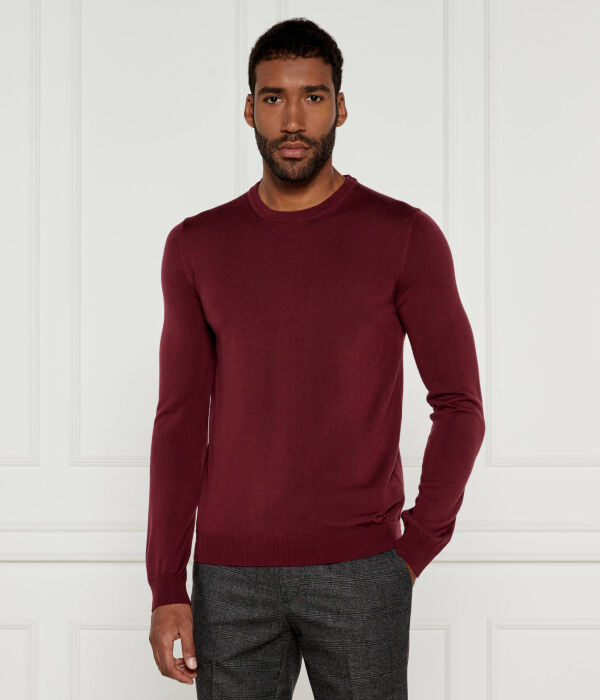 

Шелковый свитер san cedric-m1 Regular fit Hugo, красный