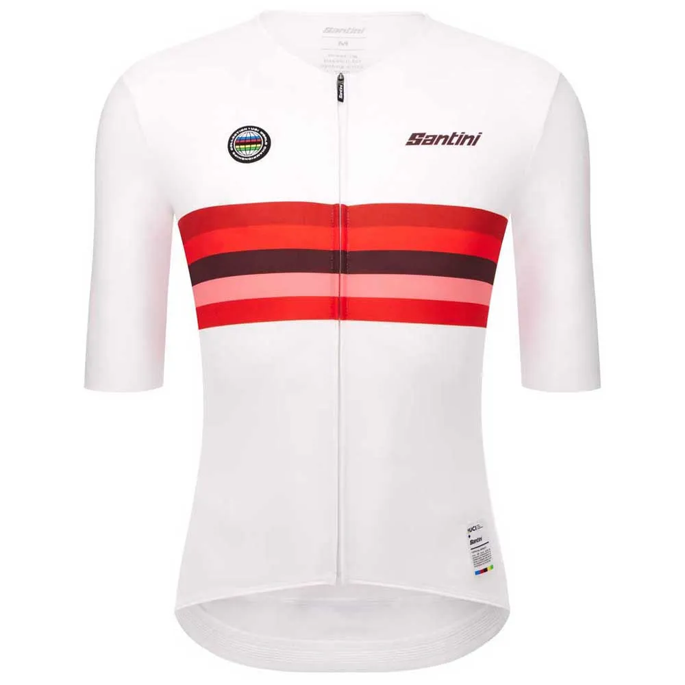 

Джерси Santini UCI World Champion Japan 2025 short sleeve, белый