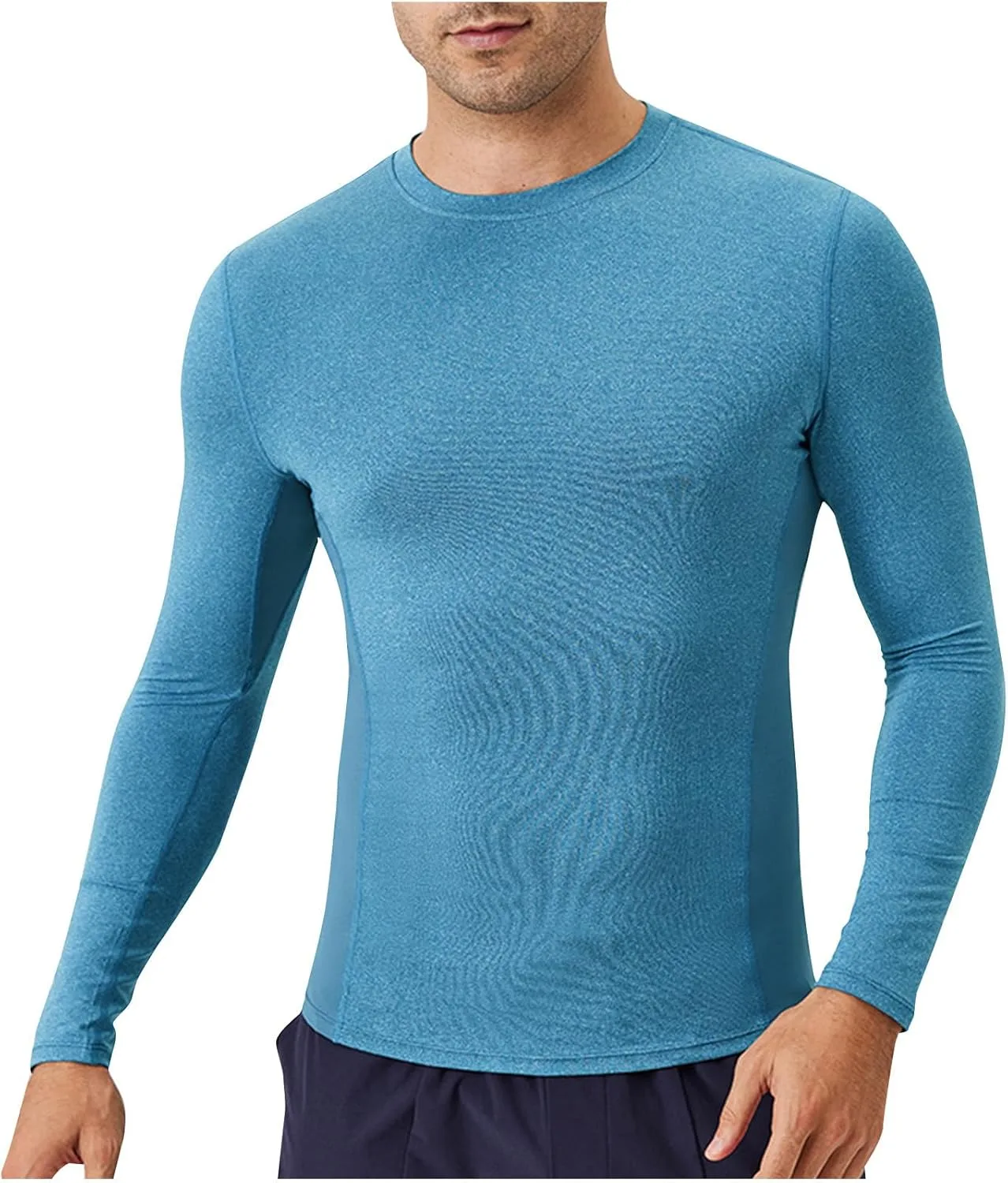 

Мужская футболка для тренировок с длинным рукавом Slim Fit, легкая, быстросохнущая