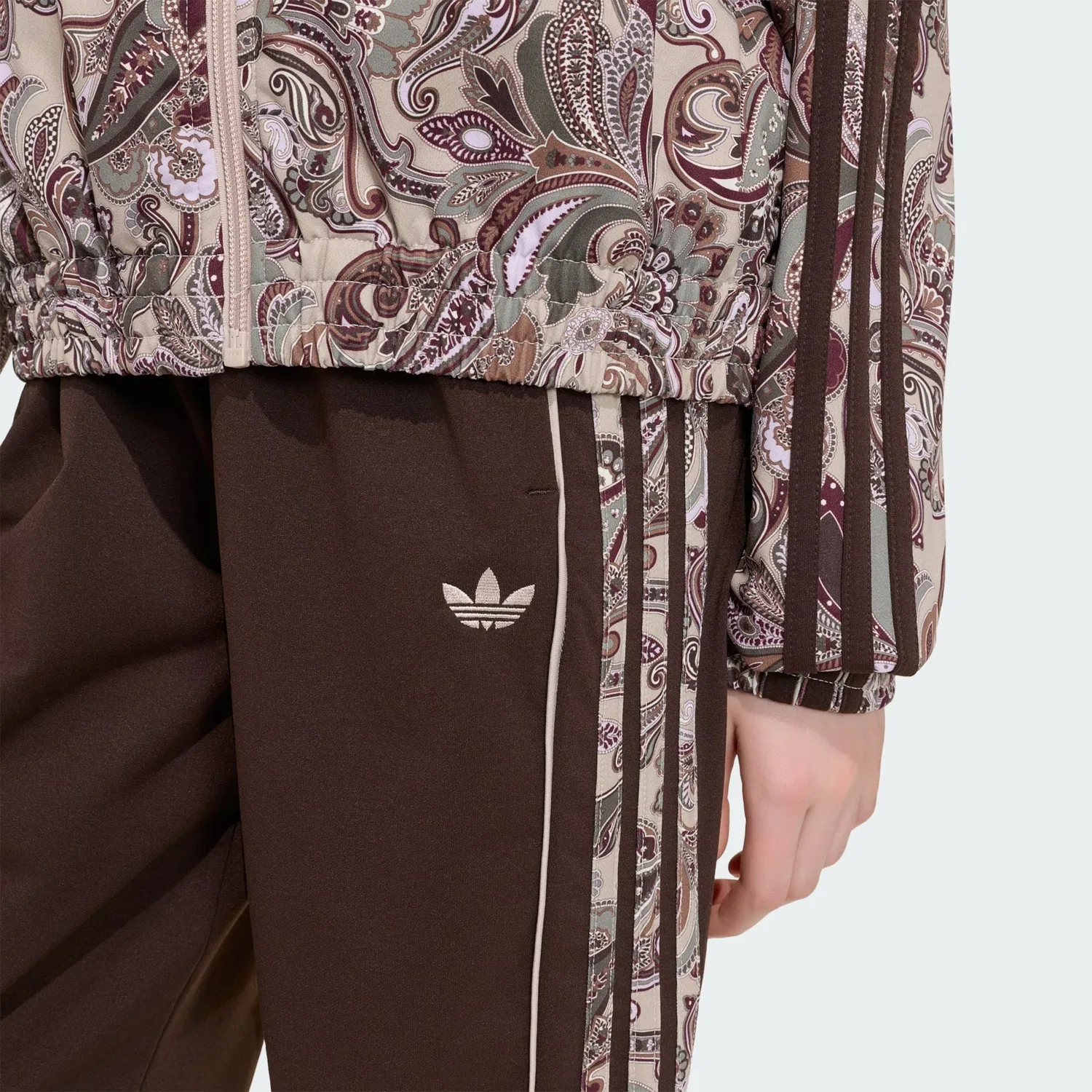 Брюки Adidas Originals свободного кроя Sst, коричневый — фото 4