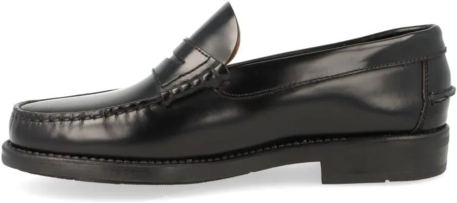 Мужские кожаные испанские туфли Edward's с резиновой подошвой, модель 1001, Black — фото 2