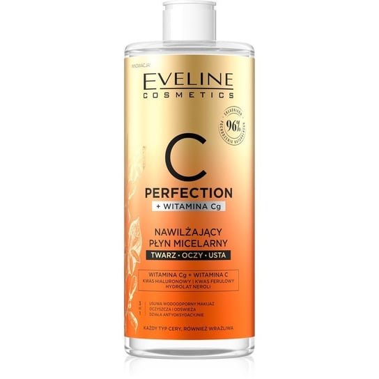 

Увлажняющая мицеллярная жидкость 3в1 500мл Eveline Cosmetics C Perfection