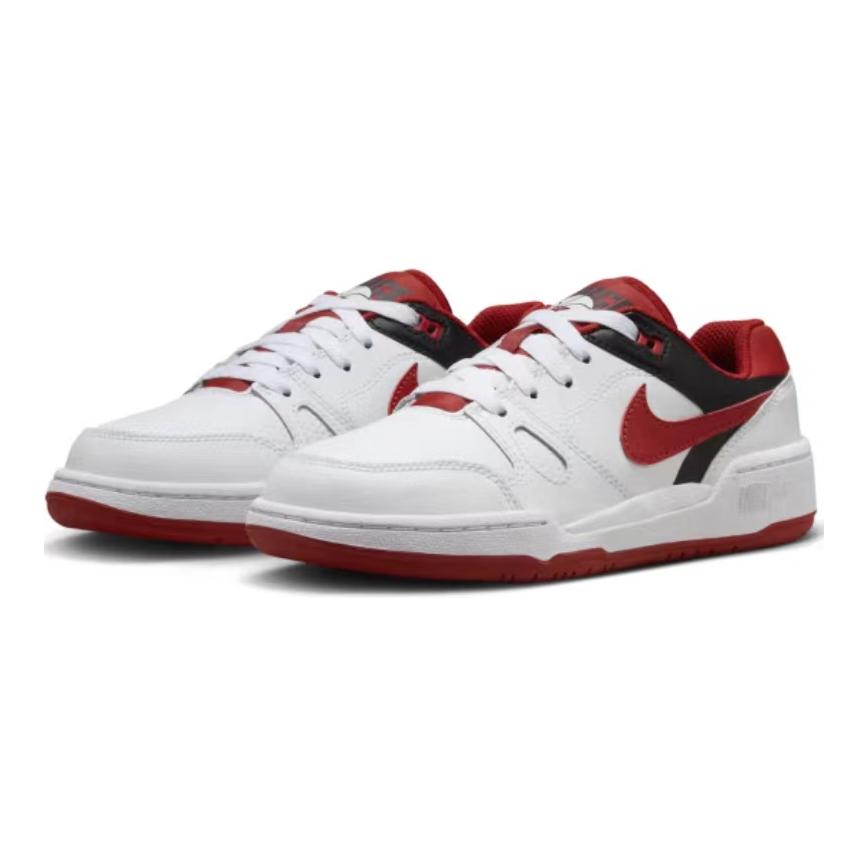 Детские кроссовки для скейтбординга Full Force Low Top Nike, белый/красный — фото 3