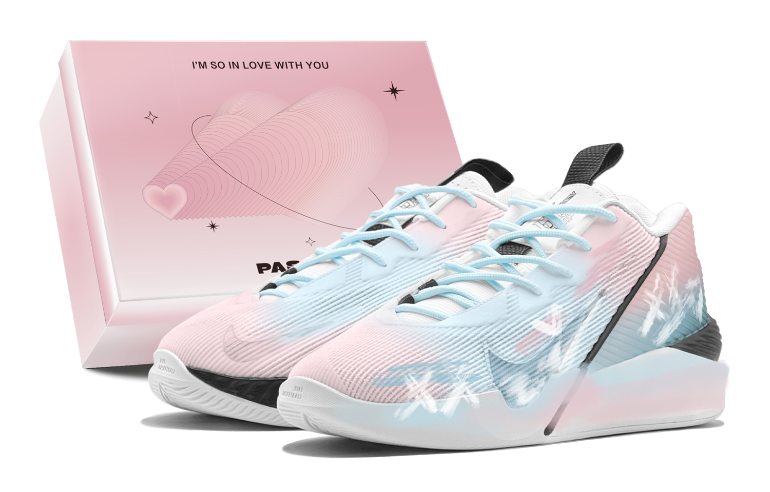 

Nike G T Jump Academy Cotton Candy, Hand Drawn, Graffiti мужские баскетбольные кроссовки высокие устойчивые к истиранию синий розовый