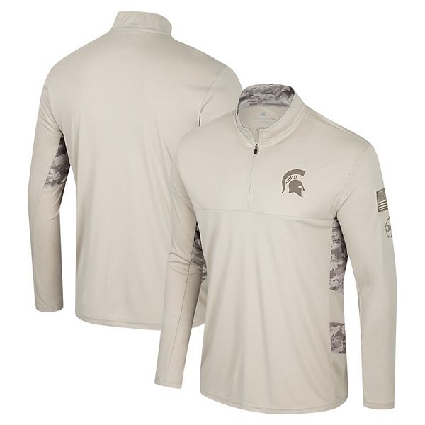 

Мужская куртка quarter-zip Michigan State Spartans OHT Military Appreciation Colosseum