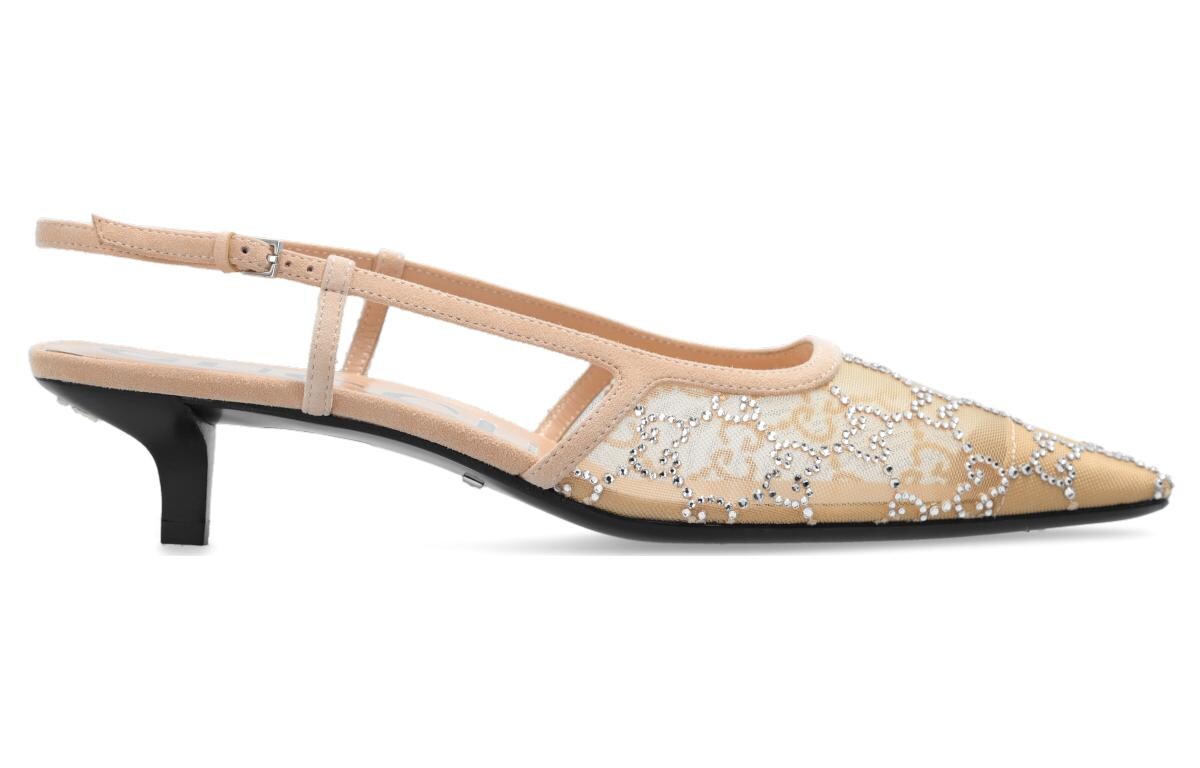 Туфли-лодочки GG 35 мм с ремешком на пятке Gucci — фото 2
