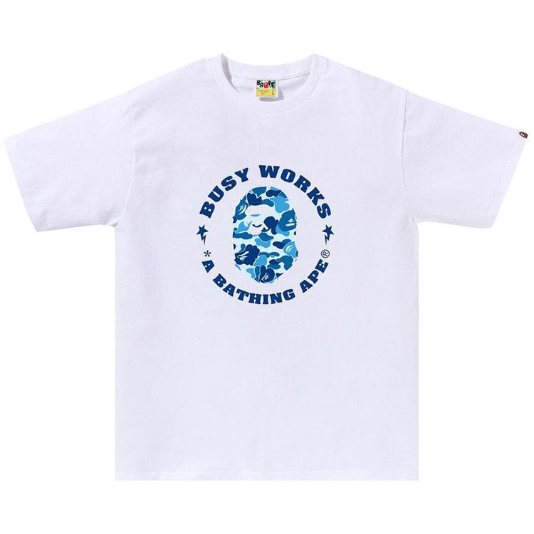 

Футболка BAPE ABC Camo Busy Works Sta Tee, White/Blue