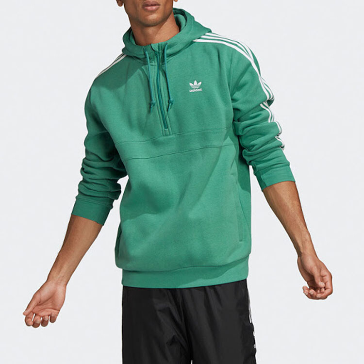 3 Полоски Толстовка Мужская Зеленый Adidas Originals, зеленый — фото 2