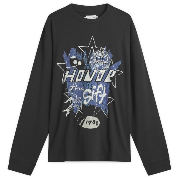 

Футболка с длинным рукавом в стиле поп-арт Honor The Gift, черный
