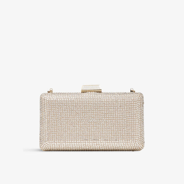 

Замшевый клатч Clemmie, украшенный кристаллами Jimmy Choo, желтый