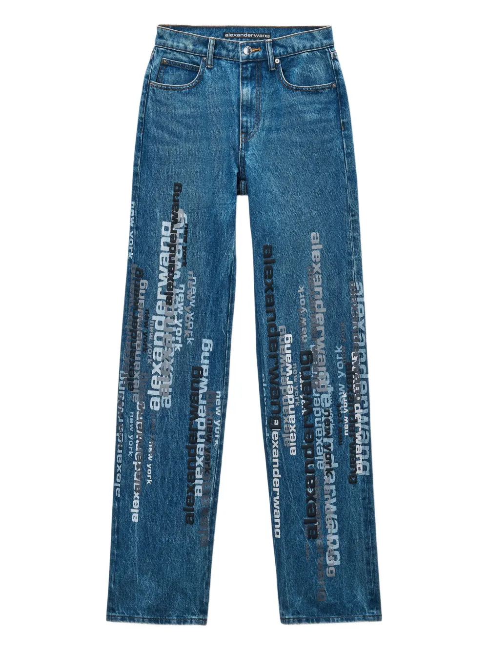 

Джинсы с логотипом Alexander Wang, синий
