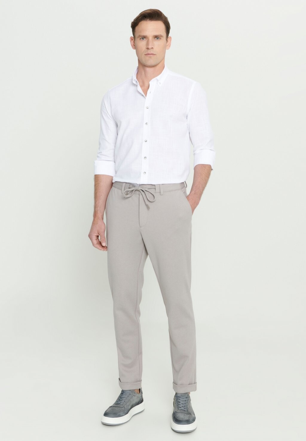 

Брюки JOGGER AC&CO / ALTINYILDIZ CLASSICS, светло-серый