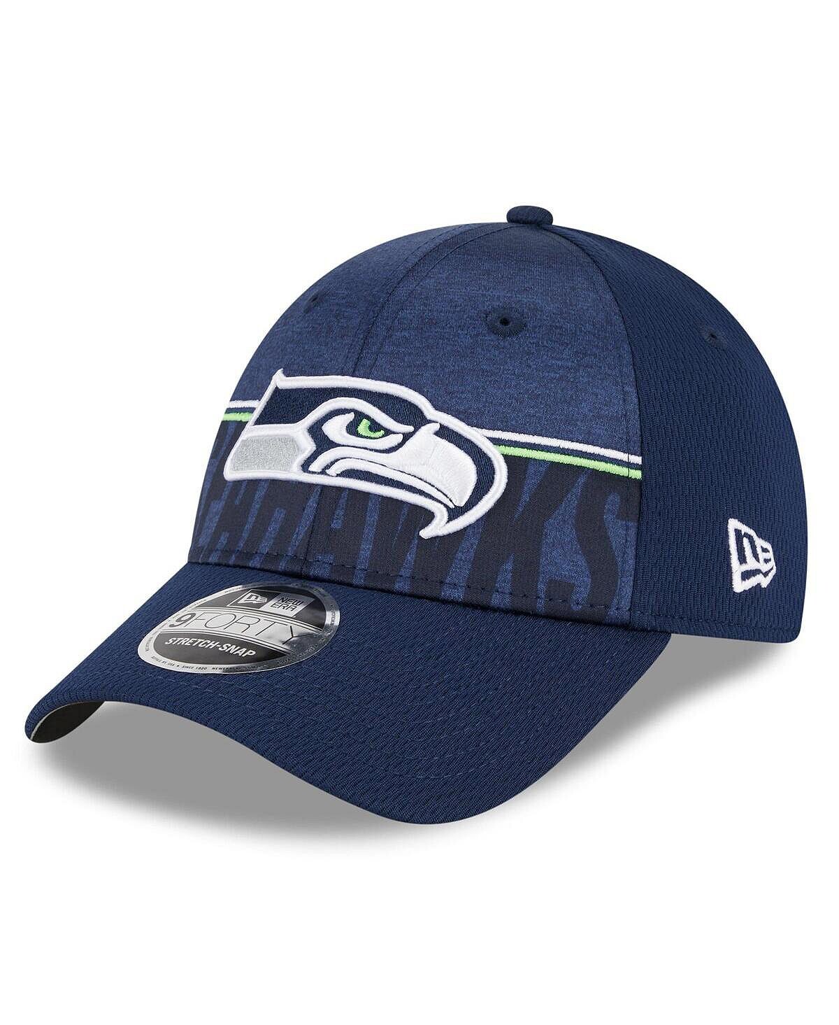 

Мужская темно-синяя регулируемая кепка Seattle Seahawks 2023 NFL Training Camp 9FORTY New Era