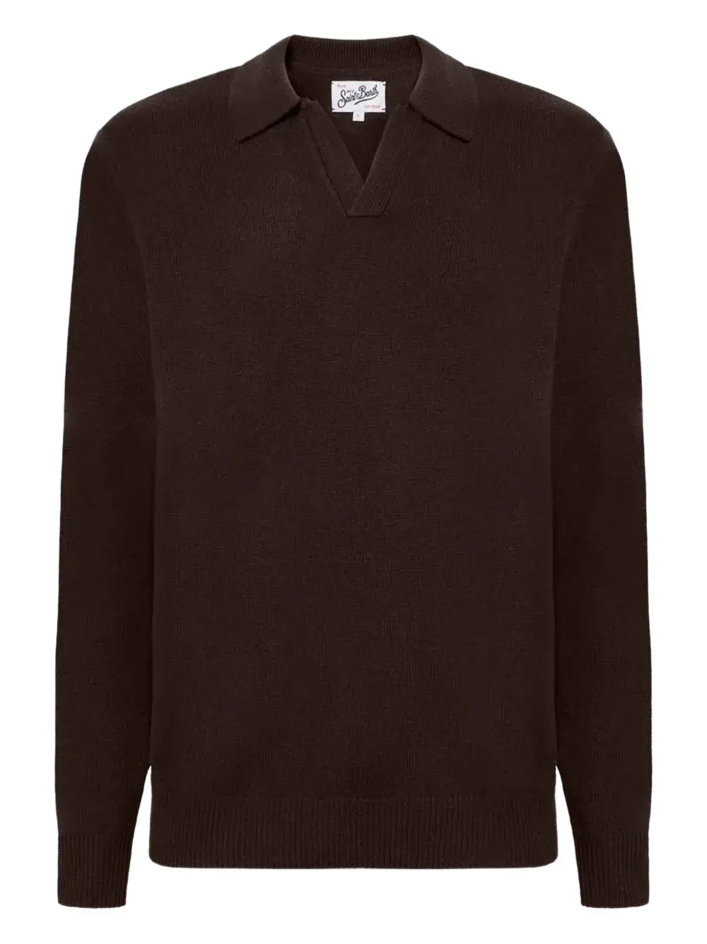 

Свитер с V-образным вырезом Mc2 Saint Barth, коричневый