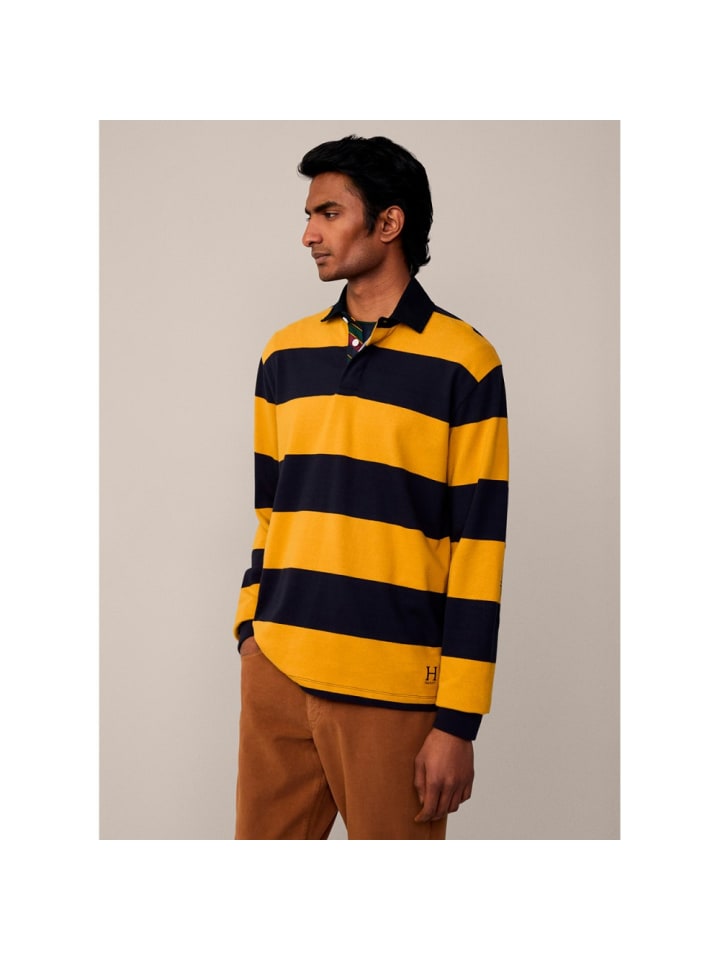 

Футболка поло Hackett London, цвет marineblau/gold-5dk