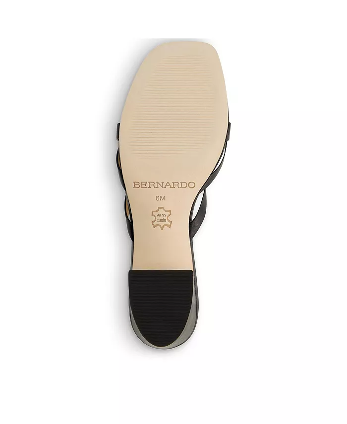 Бернардо Бурго Сандалии на среднем каблуке Bernardo Footwear, черный — фото 4