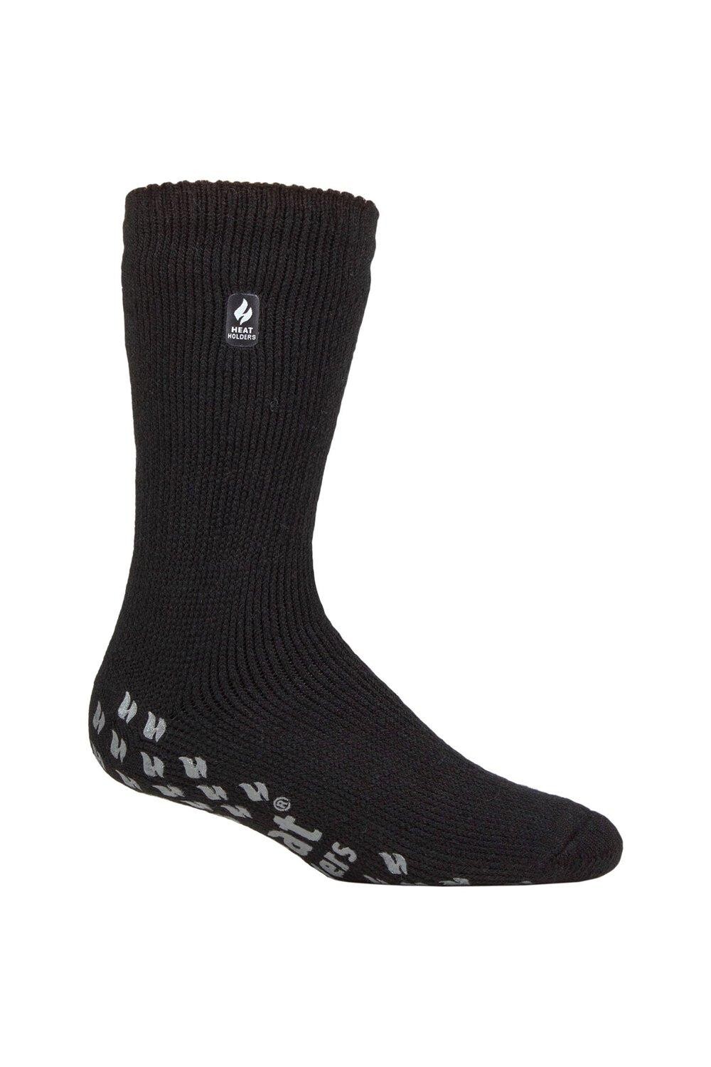 

1 пара однотонных носков-тапочек 2.3 TOG SOCKSHOP Heat Holders, черный